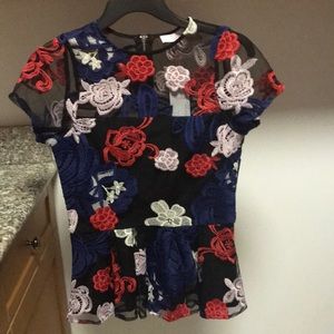Parker Floral Dress Peplum Top